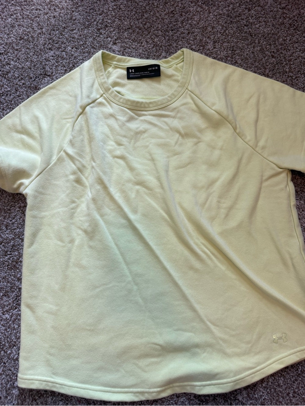 Under Armour Women's Pale Yellow Short Sleeve Performance Tee